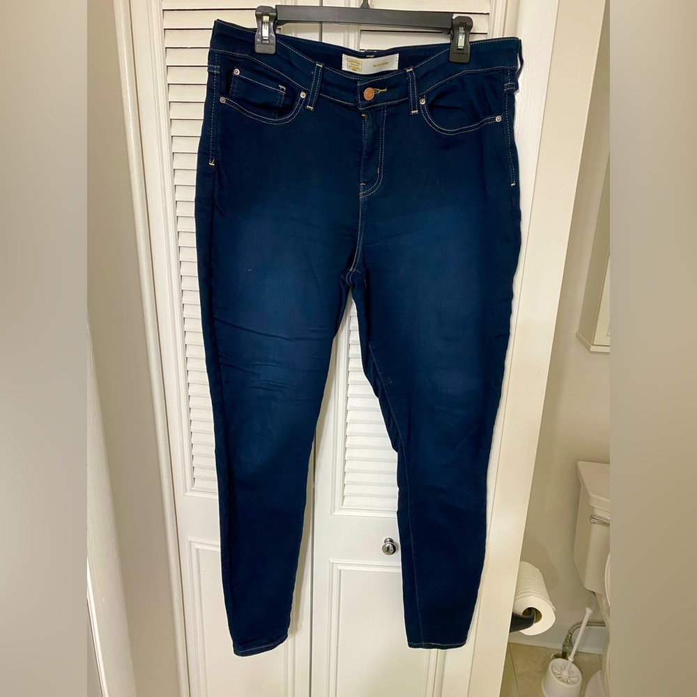 Old Navy-Women’s SIZE 14/LONG Midrise Skinny Dark Wash Jeans